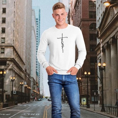 Verical Faith Cross Sweatshirt