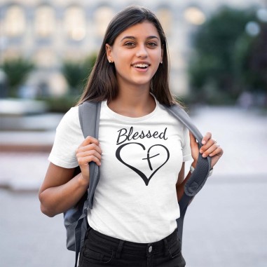 Women's Blessed Graphic Tee.